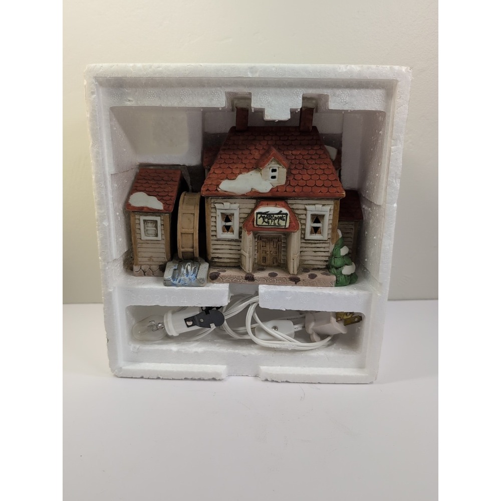 1989 Colonial America Collection Marlow's Water Mill Porcelain